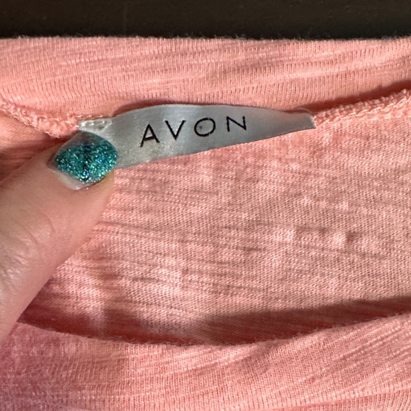 Avon coral top with Crochet Detail XL - Picture 2 of 8